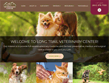 Tablet Screenshot of longtrailveterinarycenter.com